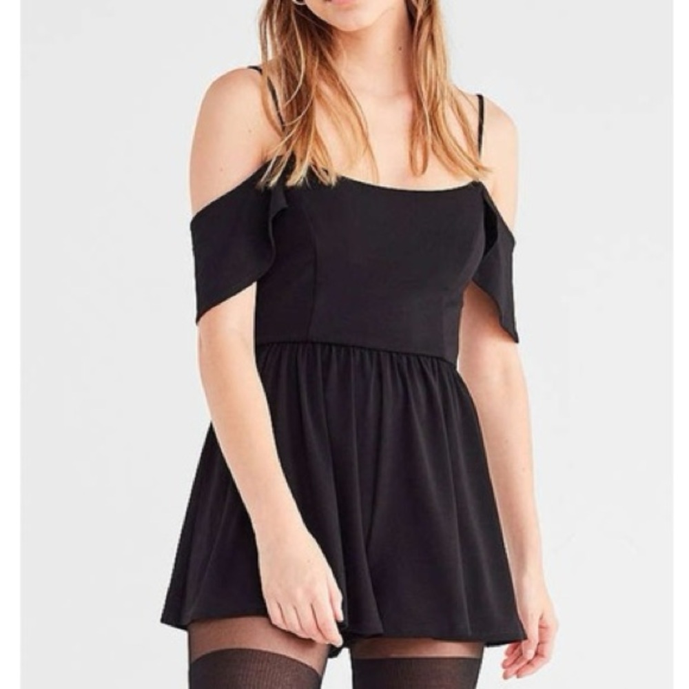 Stylish Black Off-Shoulder Romper